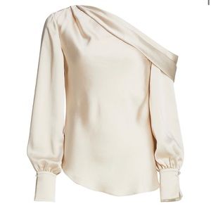 SIMKHAI
Alice Satin One-Shoulder Top Size Small